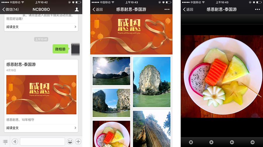 微信微相册案例截图